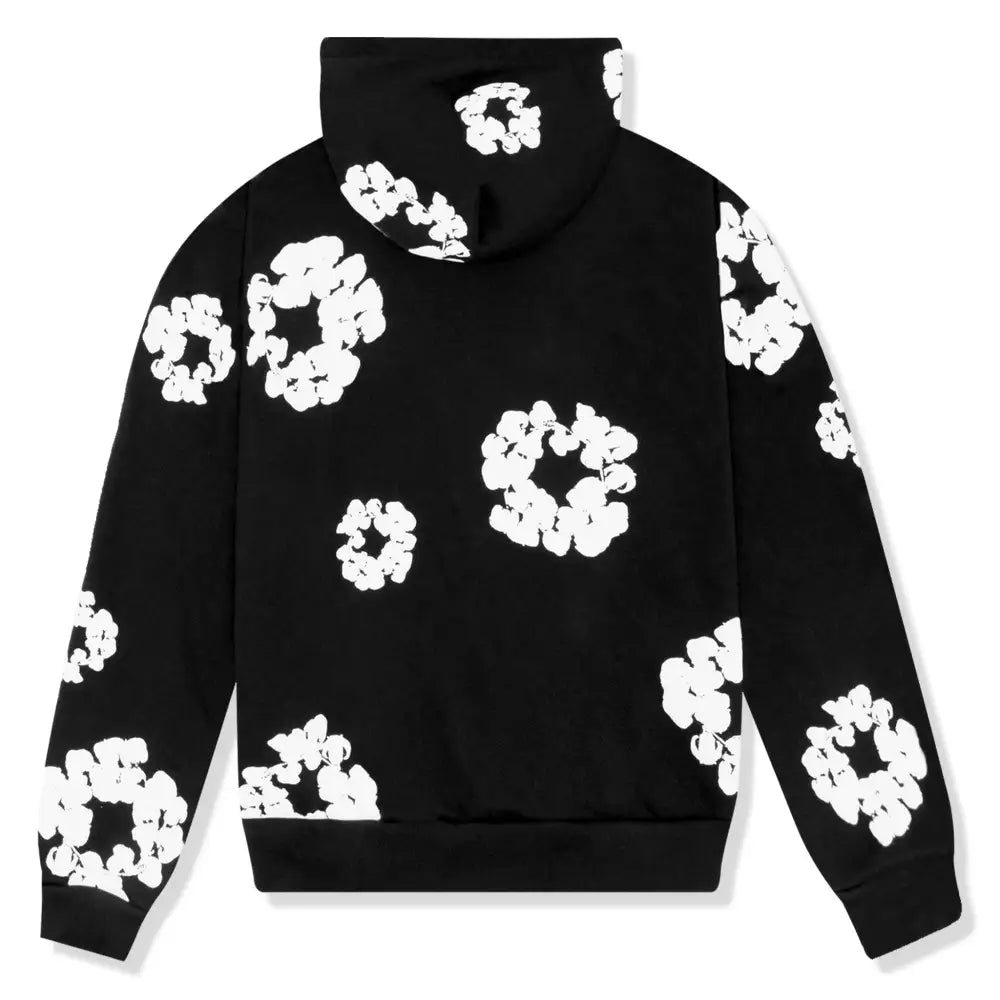 Denim Tears the Cotton Wreath Black Hoodie